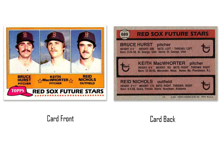 1981 Topps Red Sox Future Stars card #689