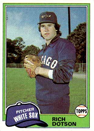 1981 Topps Richard Dotson #138