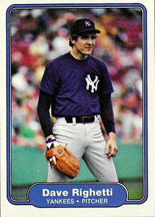 1982 Fleer Dave Righetti #52
