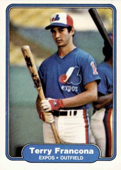1982 Fleer Terry Francona #188