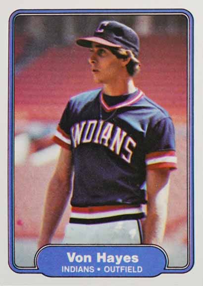 1982 Fleer Von Hayes #371