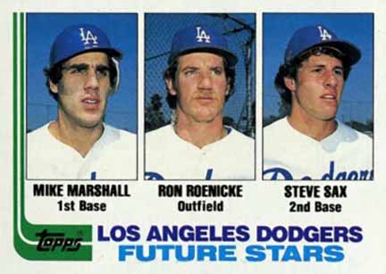 1982 Topps Dodgers Future Stars Steve Sax #681