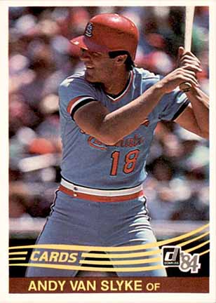 1984 Donruss Andy Van Slyke #83