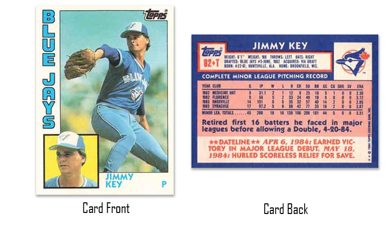 1984 Topps Traded Jimmy Key rookie card