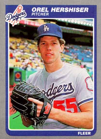1985 Fleer Orel Hershiser #371
