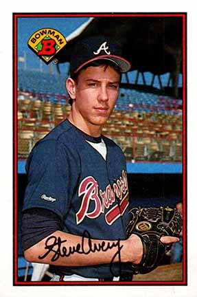 1989 Bowman Steve Avery #268