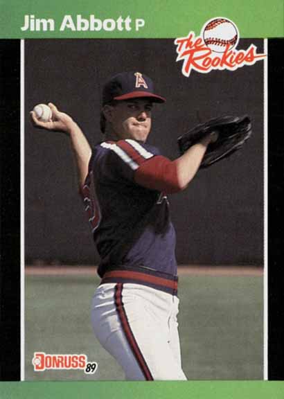 1989 Donruss The Rookies Jim Abbott #16