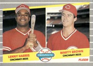 1989 Fleer Lenny Harris & Marty Brown #645
