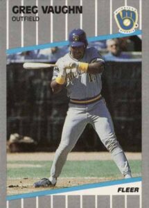 1989 Fleer Update Greg Vaughn #U-41