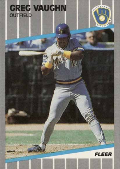 1989 Fleer Update Greg Vaughn #U-41