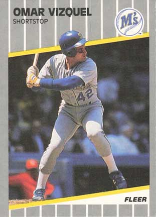 1989 Fleer Update Omar Vizquel #U-62
