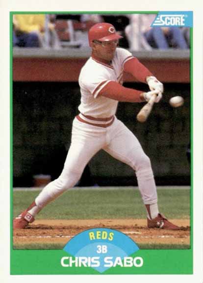 1989 Score Chris Sabo #104