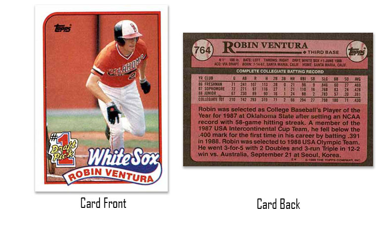 1989 Topps Robin Ventura rookie card