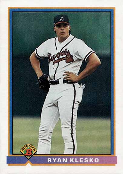 1991 Bowman Ryan Klesko #590