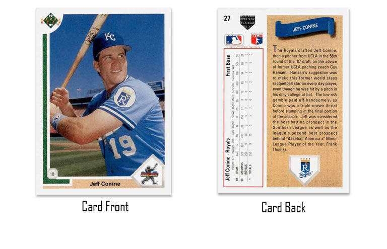 1991 Upper Deck Jeff Conine rookie card