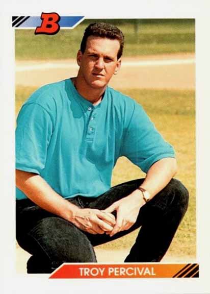 1992 Bowman Troy Percival #290