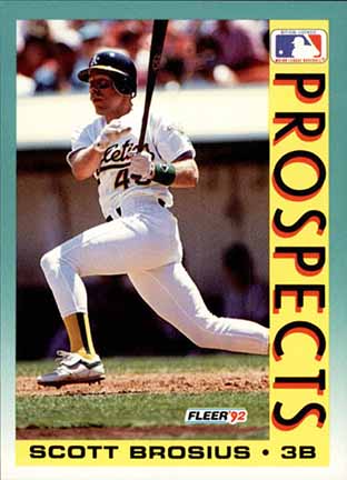 1992 Fleer Scott Brosius #671
