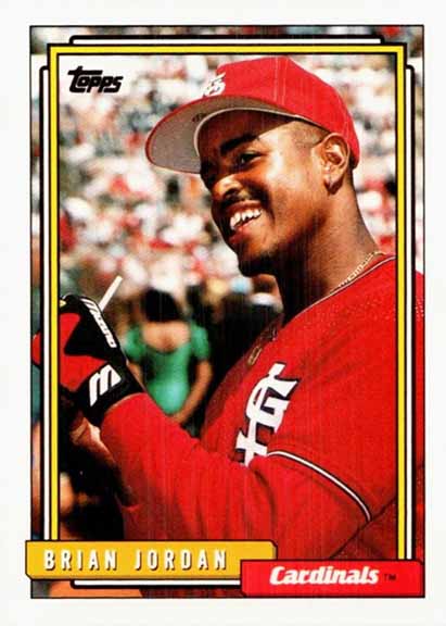 1992 Topps Traded Brian Jordan #58T