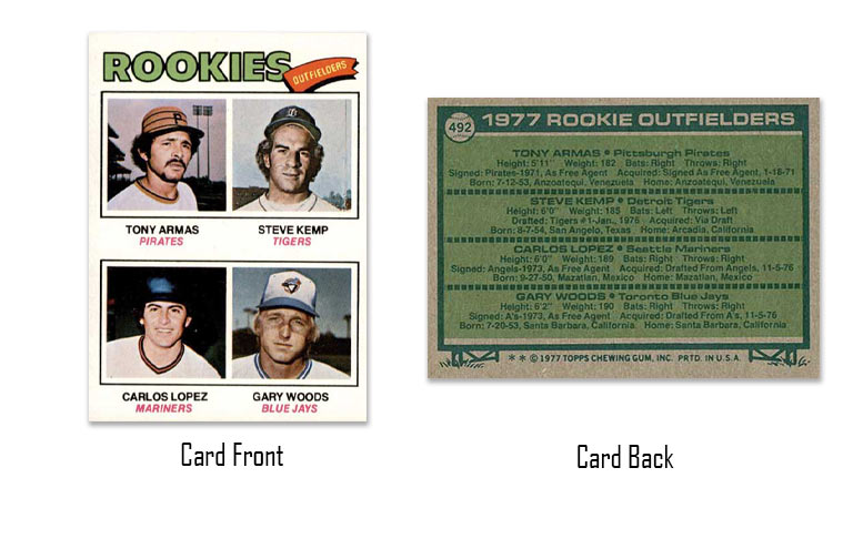 1977 Topps Tony Armas rookie card