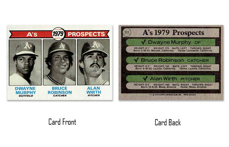 1979 Topps baseball Dwayne Murphy Rookie Prospects card