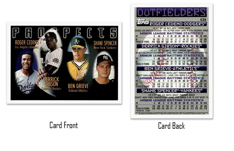 1996 Topps Roger Cedeno rookie card