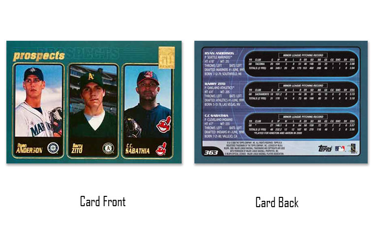 2001 Topps C.C. Sabathia rookie card