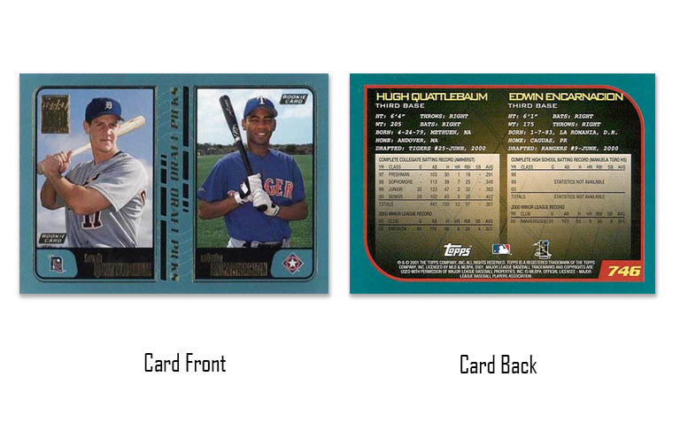 2001 Topps Edwin Encarnacion rookie card