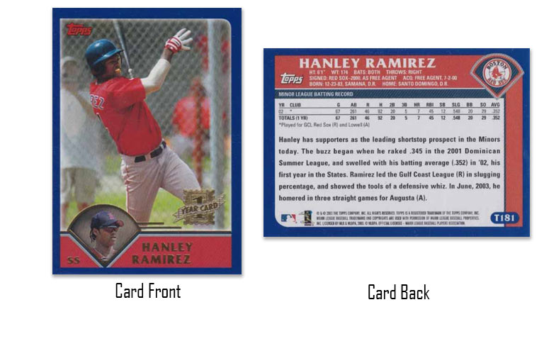 2003 Topps Traded Hanley Ramirez rookie card