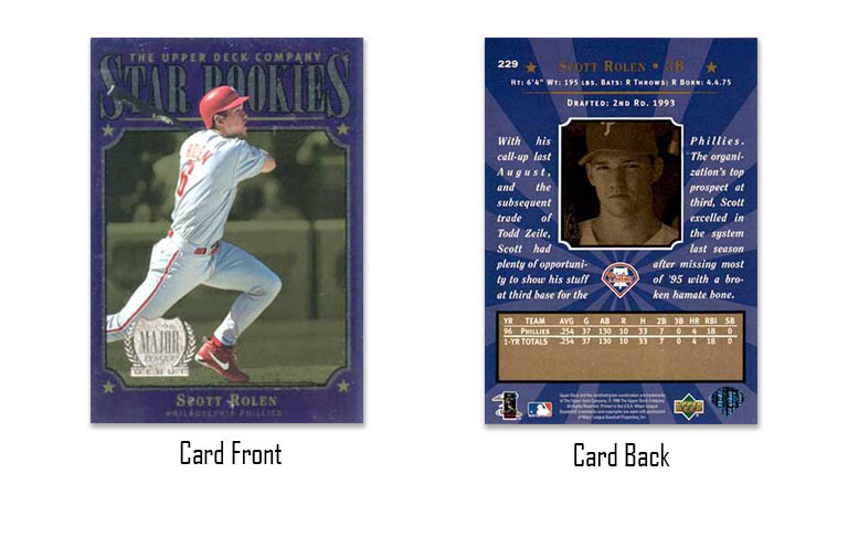 1997 Upper Deck Scott Rolen Star Rookie card