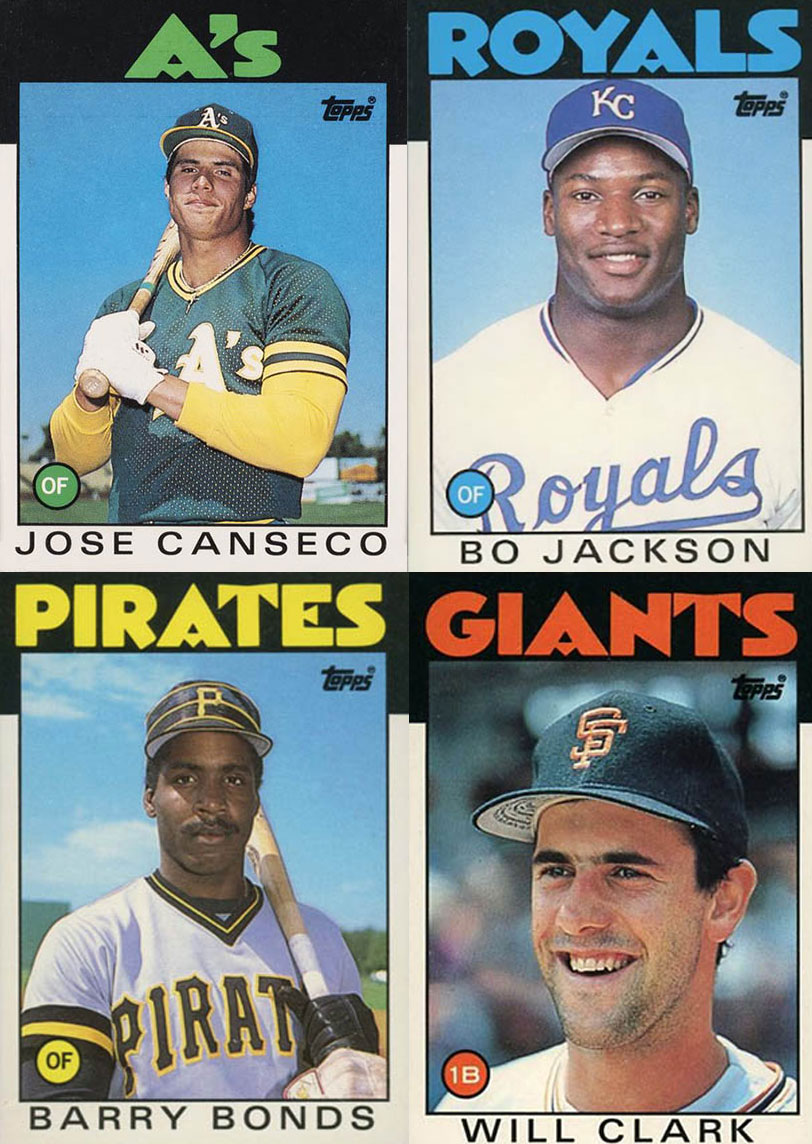 1986 Topps baseball most valuable rookie cards
