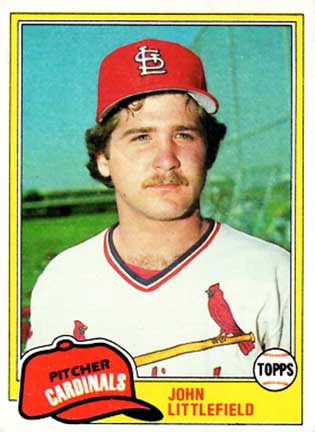 1981 Topps John Littlefield rookie card #489