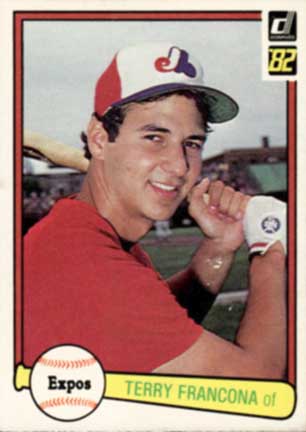 1982 Donruss Terry Francona rookie card #627