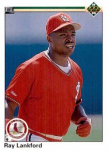 1990 Upper Deck Ray Lankford rookie card #755