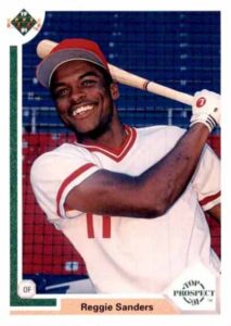 1991 Upper Deck Reggie Sanders rookie card #71